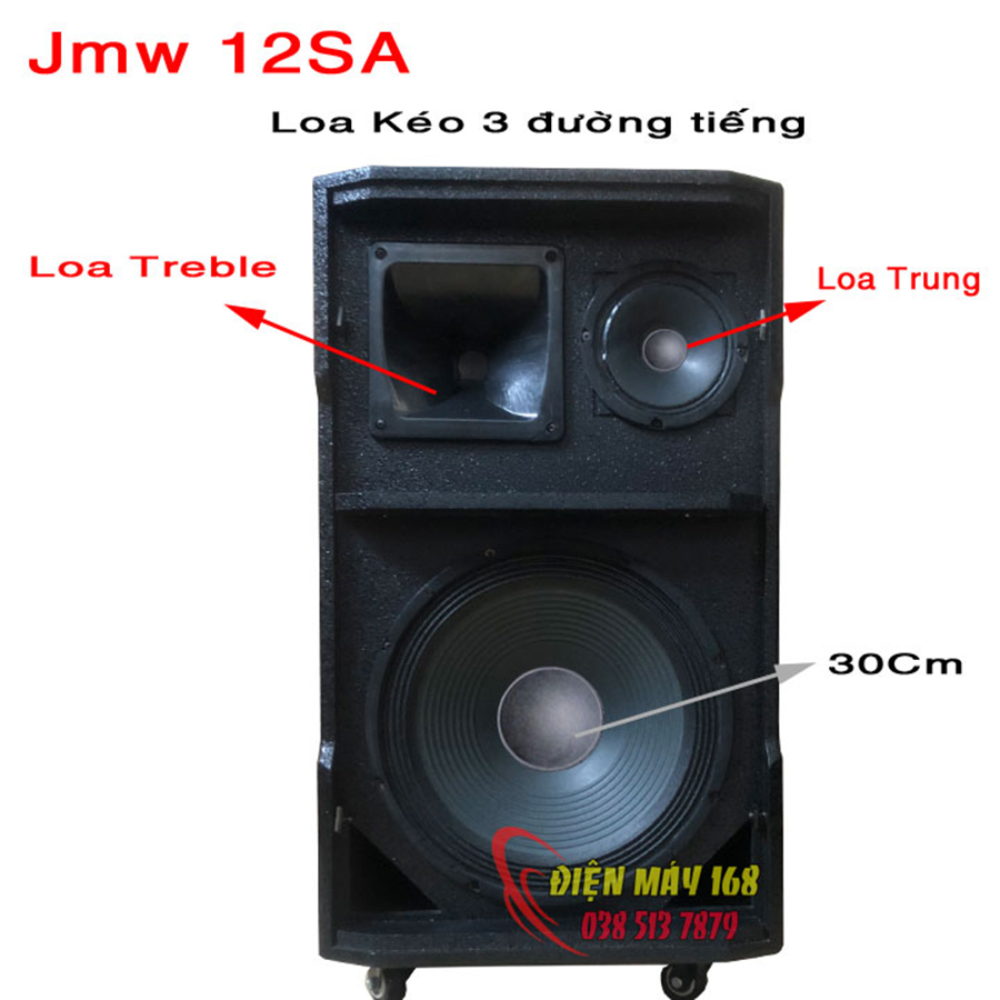 Loa kéo jmw chính hãng model j12s 3 đường tiếng