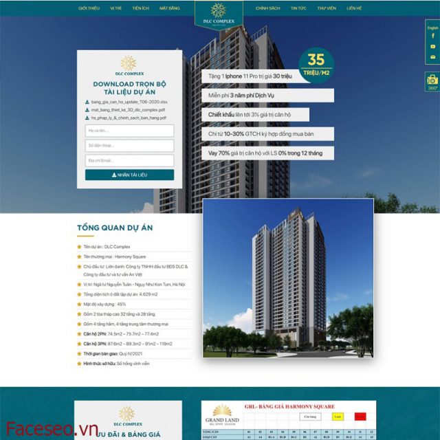 Mẫu thiết kế website bđs 2