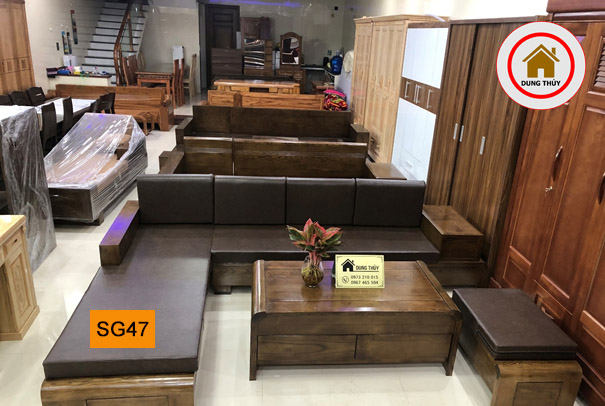 bộ ghế sofa chân cuốn SG47