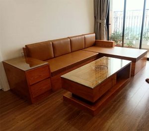 mẫu ghế sofa gỗ hiện đại