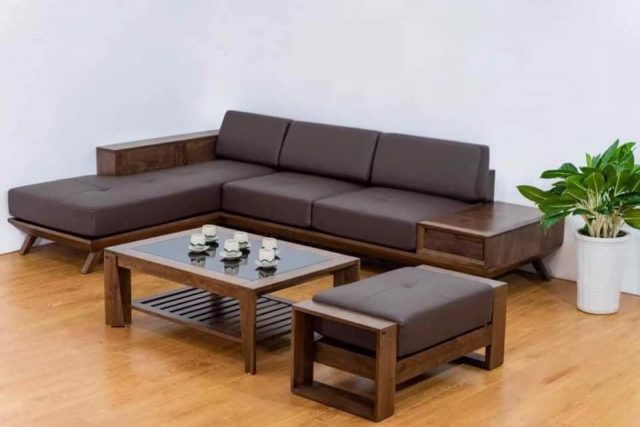 ghế sofa gỗ phòng khách gia đình