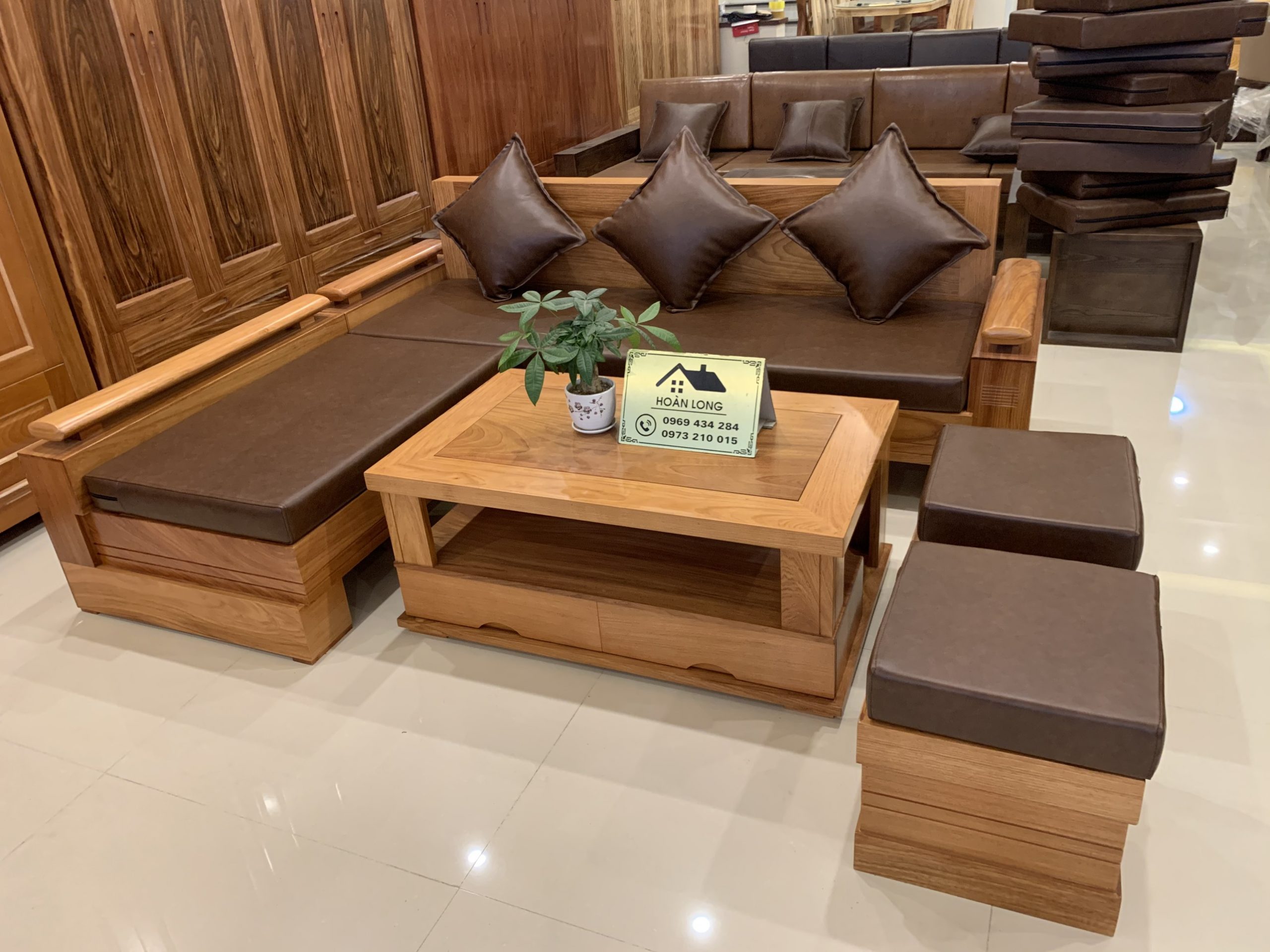 mẫu ghế sofa gỗ tự nhiên đẹp