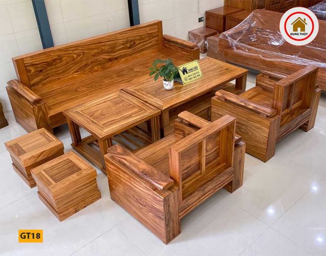 kê bàn ghế gỗ phòng khách