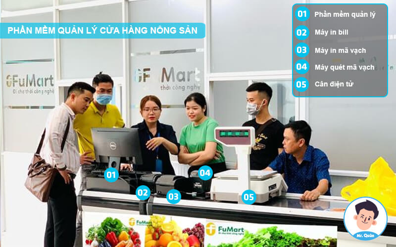 Triển khai phần mềm quản lý cửa hàng nông sản