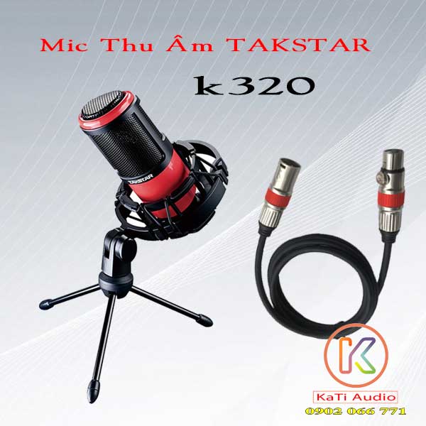 Bộ thu âm tại nhà giá rẻ mic thu âm k320 | Kati Audio