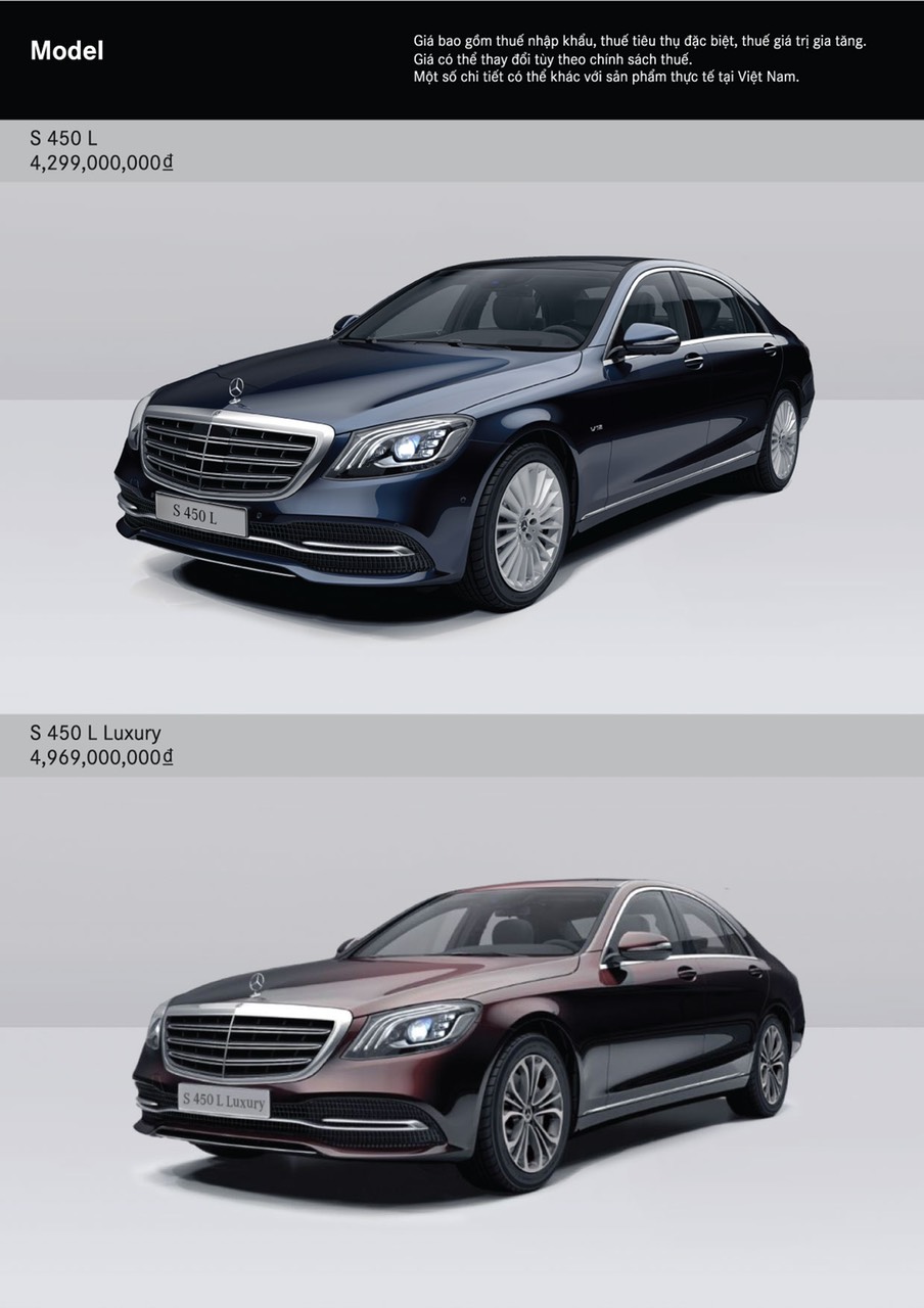 Mercedes Benz Bình Dương cập nhật giá xe S-Class
