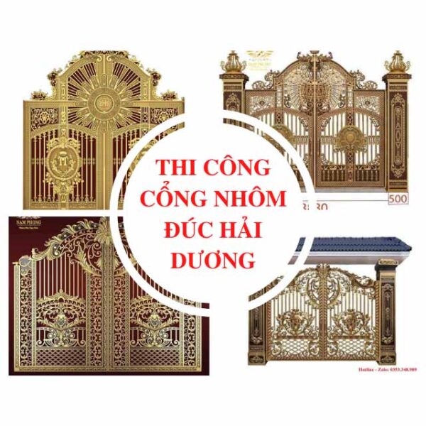 Cổng, cửa nhôm đúc tại Hải Dương