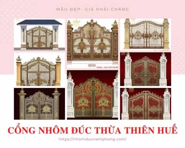 Cổng, cửa, lan can, cầu thang nhôm đúc Thừa Thiên Huế