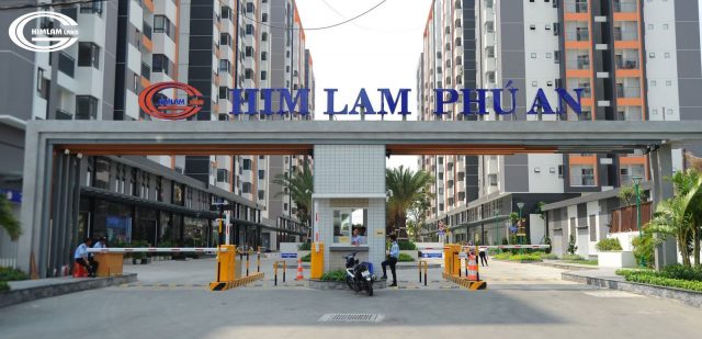 Cổng bảo vệ 24/7 căn hộ Him Lam Phú An Quận 9