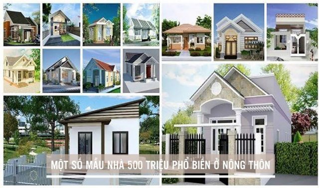 xây nhà 500 triệu ở nông thôn