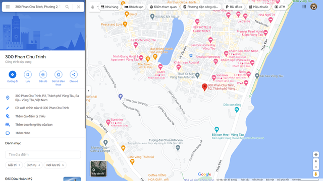 Bản đồ chỉ dẫn vị trí Fiveseasions Homes - Thành phố Vũng Tàu