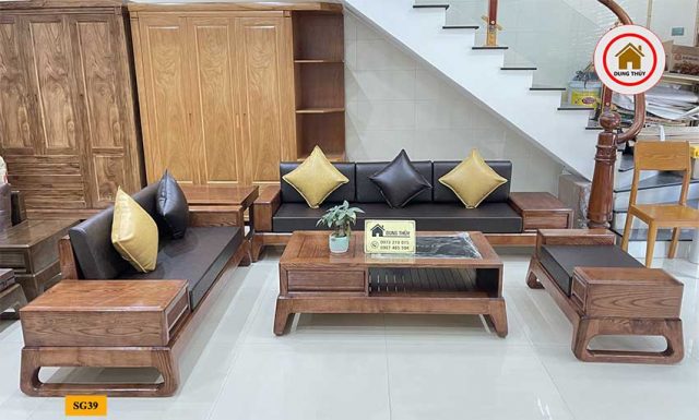 bộ ghế sofa 2 văng chân quỳ SG39 đẹp