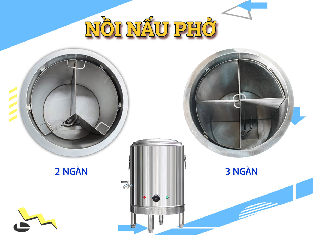 Nồi nấu phở 2 ngăn, 3  ngăn được biên tập bởi Trần Tân