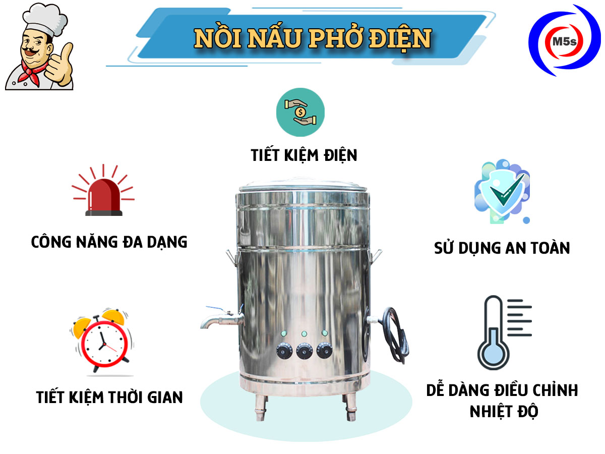 Nồi nấu phở điện được biên tập bởi Trần Tân