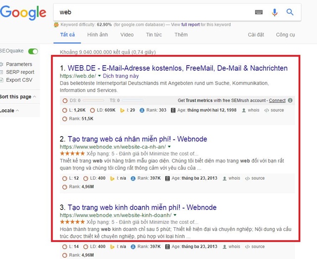 SEO studio ảnh cưới