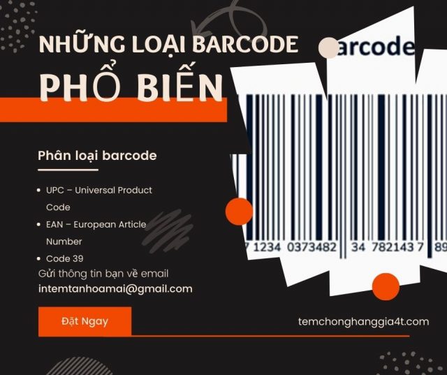 Những loại barcode phổ biến hiện nay