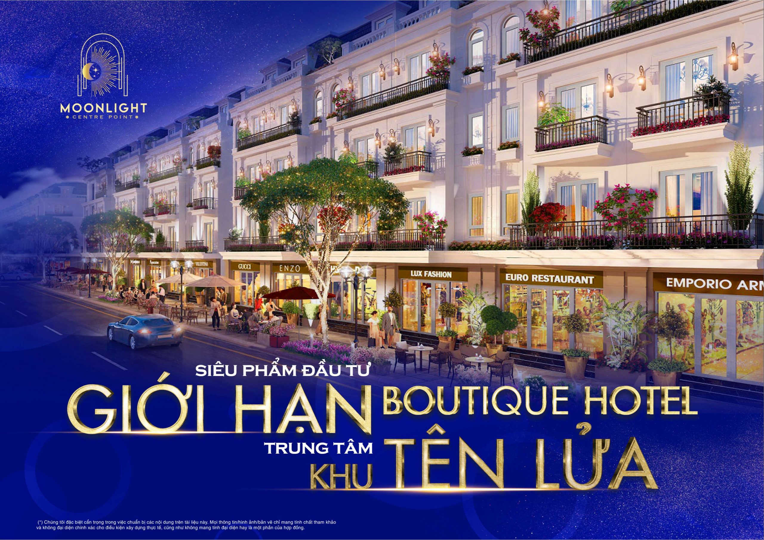 Phối cảnh dãy nhà phố 5 tầng Moonlight Centre Point