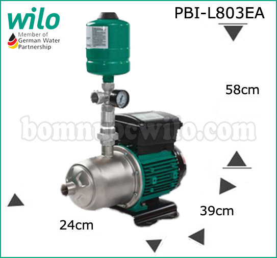 Thông số chí tiết máy bơm nước biến tần Wilo PBI-L803EA