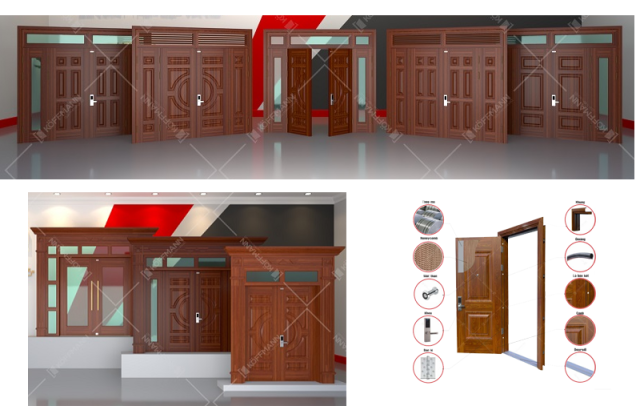 Cửa Thép Vân Gỗ Koffmann