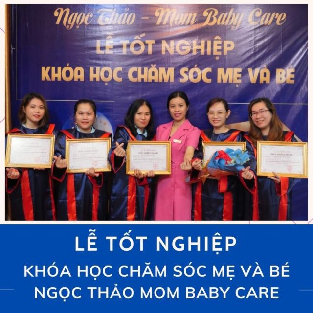 Học viên tốt nghiệp khóa học chăm sóc mẹ và bé