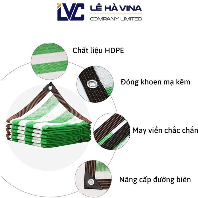 Lưới che nắng đa sắc Xanh Lá