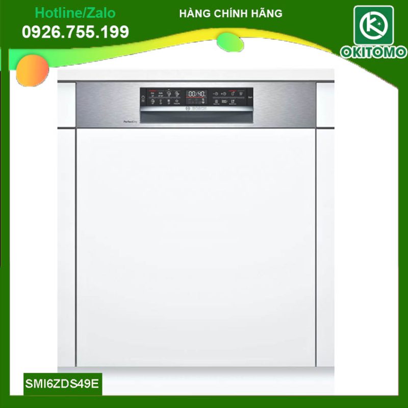 Máy rửa bát bán âm tủ Bosch SMI6ZDS49E