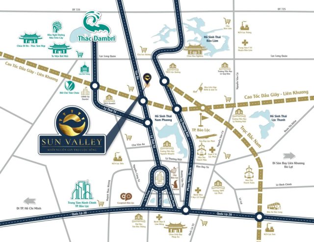 vị trí đất nền Sun Valley