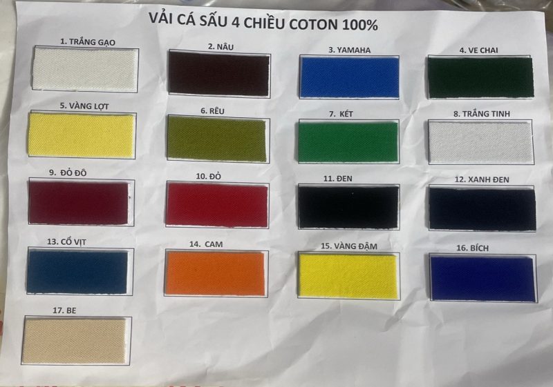 Vải thun cá sấu cotton