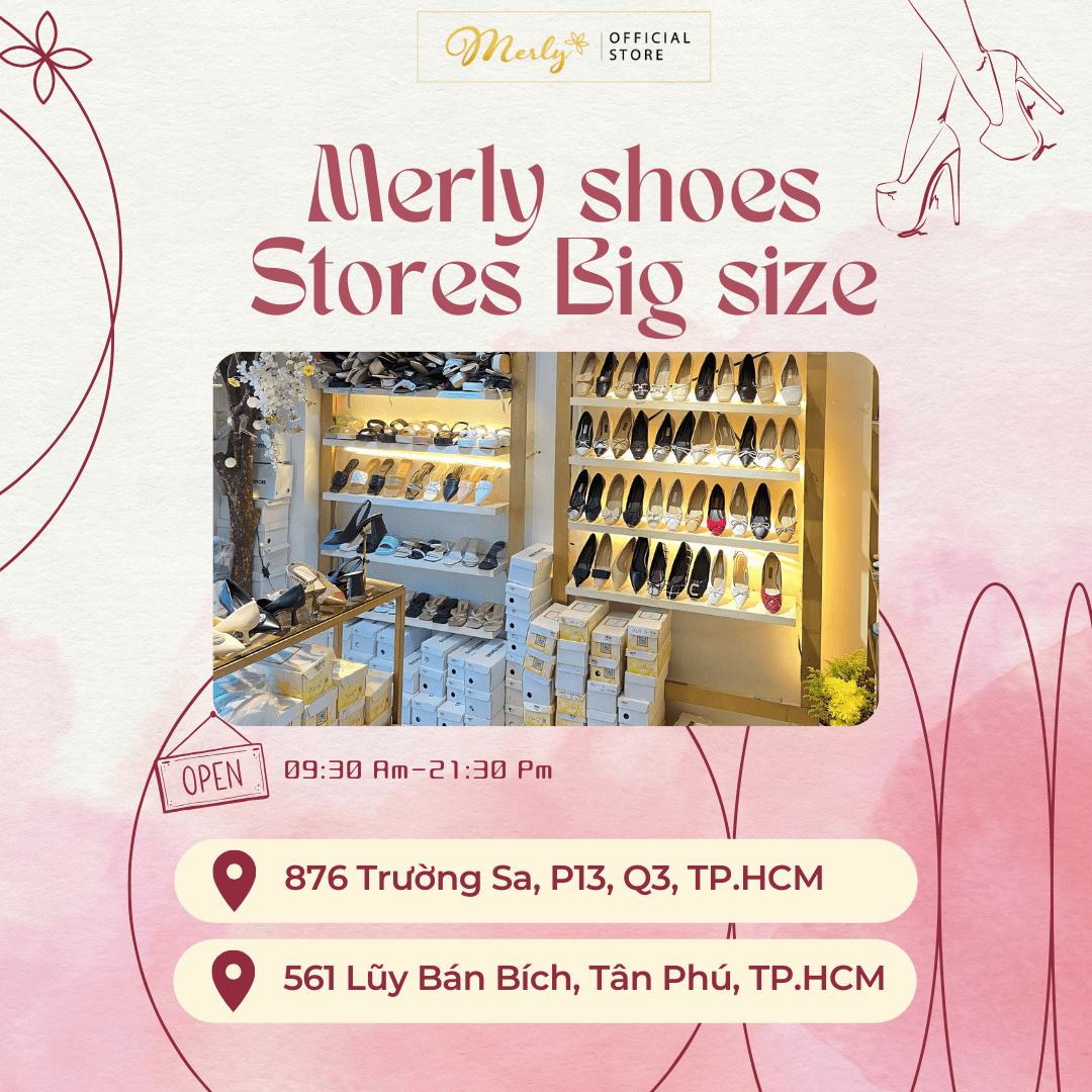 Địa chỉ cửa hàng Merly giày nữ big size TPHCM