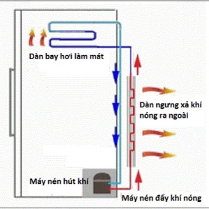 Sửa tủ lạnh bị nóng hai bên