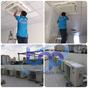 Hoàn thiện công trình lắp máy lạnh âm trần tại Quận 12 - TP.HCM