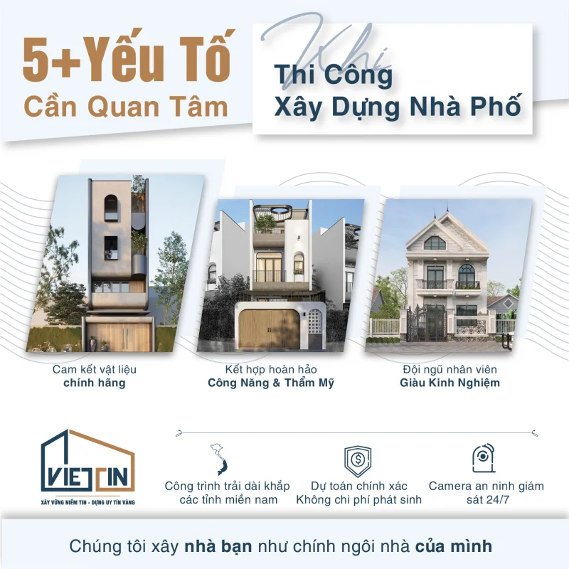 5 yếu tố cần quan tâm khi xây dựng nhà phố