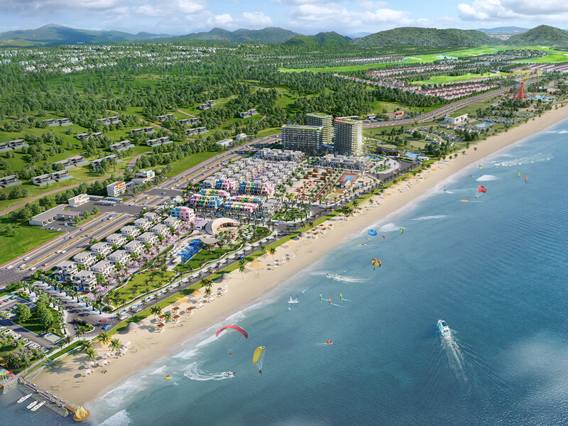 Phối cảnh các phân khu thuộc dự án Costamigo Phan Thiết 01