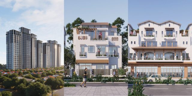 nhà phố căn hộ Blanca City