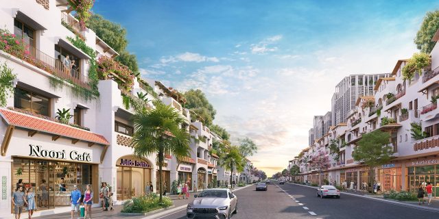 nhà phố căn hộ Blanca City