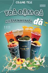 Trà sữa Crane Tea ưu đãi giá chỉ từ 15k