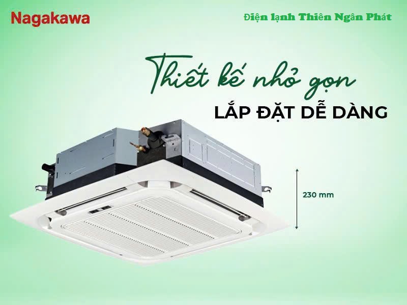 Máy Lạnh Âm Trần Nagakawa NIT-C50R2U35-Inverter-Gas R32