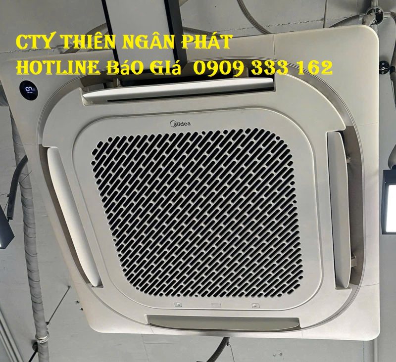 Lắp máy lạnh âm trần Midea giá tốt cho trường học tại Tp. HCM