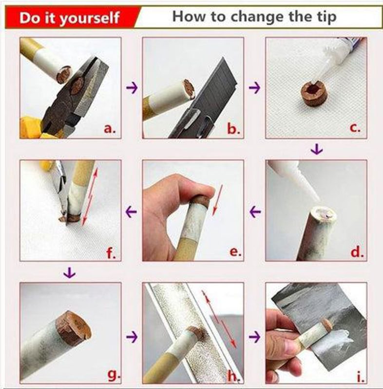 Cách Thay Đầu Tẩy Cơ Bida Tại Nhà (6)