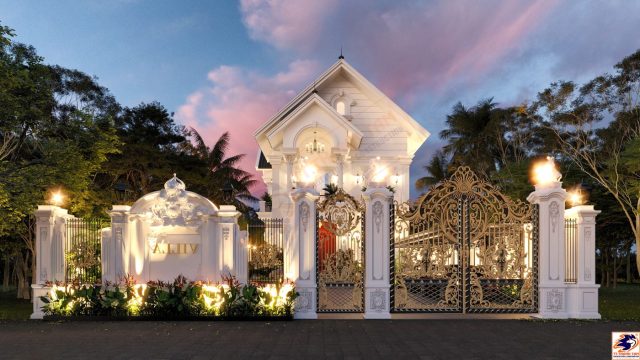 đơn vị thiết kế thi công tp hcm - biệt thự mái thái