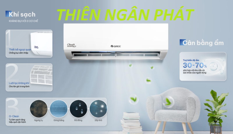 Máy lạnh treo tường Gree 1.0hp inverter BD9CI 