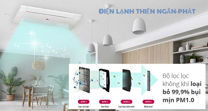 Máy Lạnh Âm Trần LG ZTNQ12GULA0 - Inverter