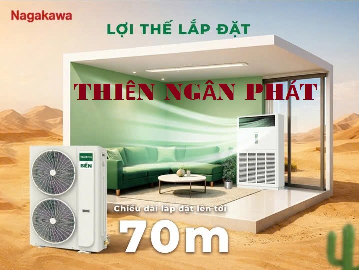 Máy lạnh tủ đứng Nagakawa 10HP NIP-C100R2G85 inverte