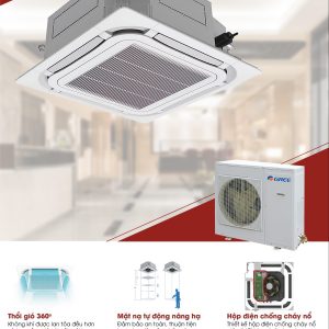 Máy lạnh âm trần Gree 5.0HP GCC42S6I/GMC42S6I lắp đặt cho hội trường